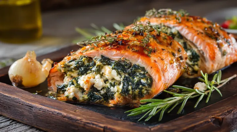 thatBaked Stuffed Salmon With Spinach And Feta: 5 Easy Steps to Perfection