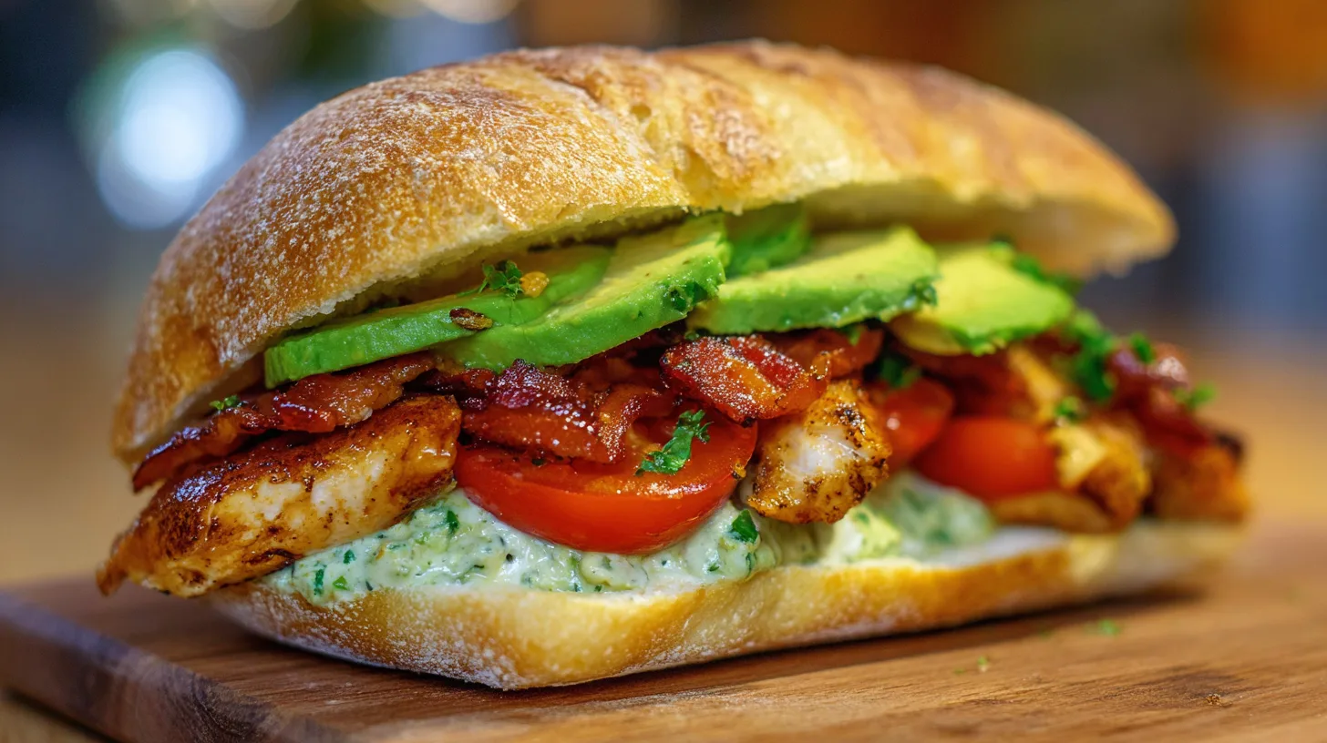 thatChicken Bacon Avocado Sandwich – Creamy, Crispy, and Irresistibly Satisfying: 5 Easy Steps to Make It Perfect