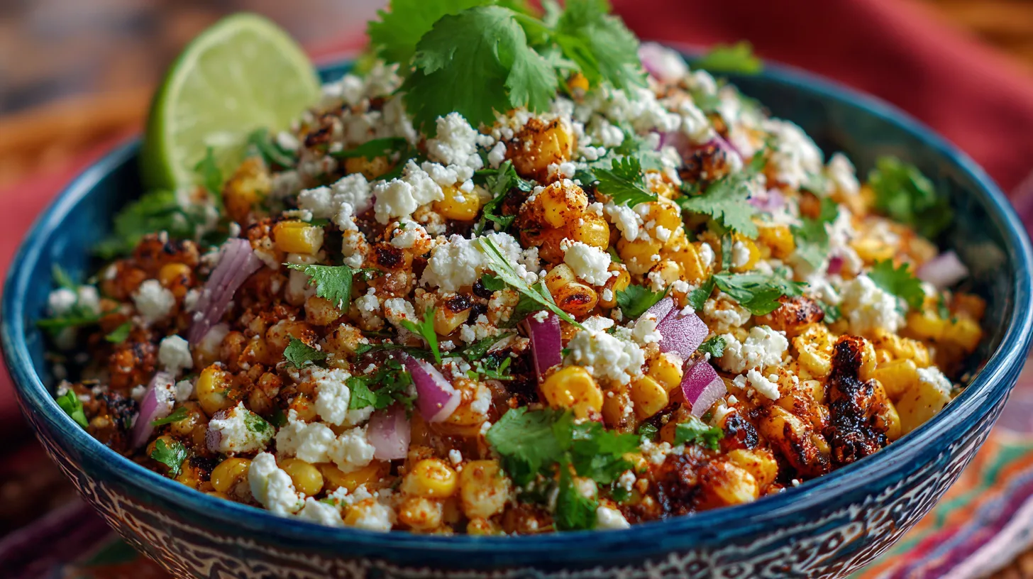 thatIrresistible Mexican Street Corn Salad Recipe: 5 Simple Steps!