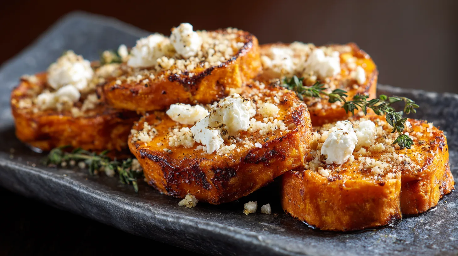 thatSweet Potato Rounds with Honey & Feta Crumble: 5 Easy Steps!