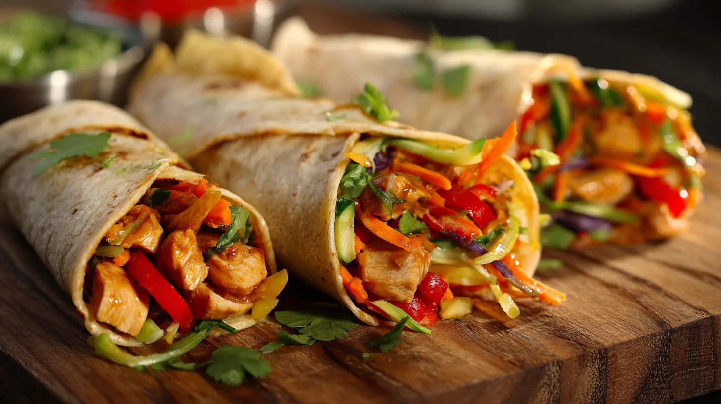 thatTHAI PEANUT CHICKEN WRAPS: 5 Easy Steps to a Flavorful Twist!