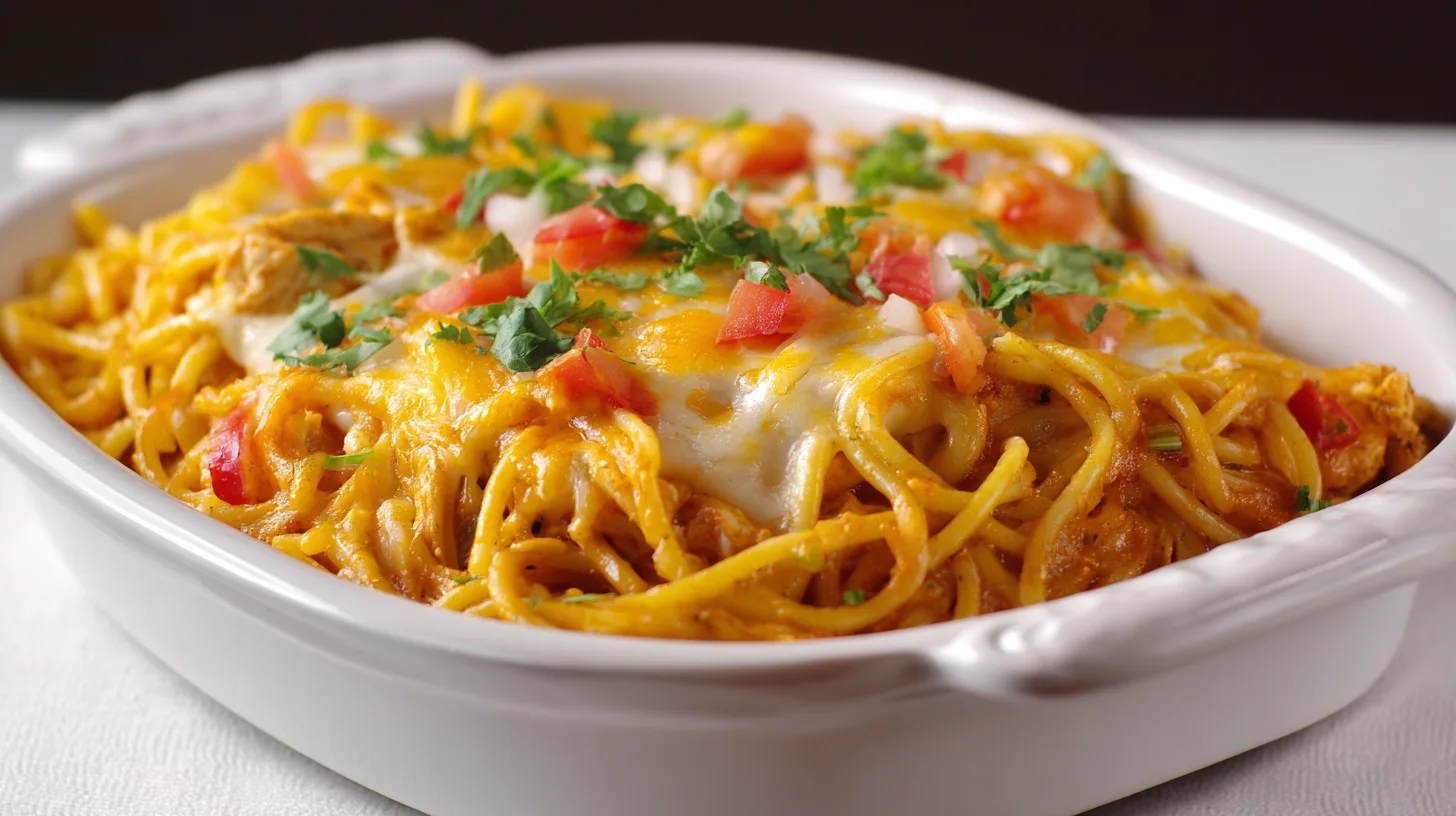 thatSpicy Southern Chicken Spaghetti Casserole: 5 Reasons to Make It Tonight!