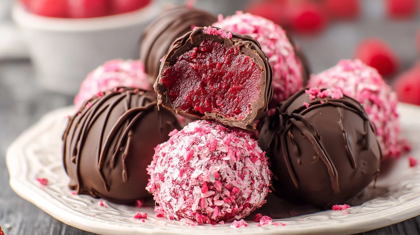 Chocolate Raspberry Truffles